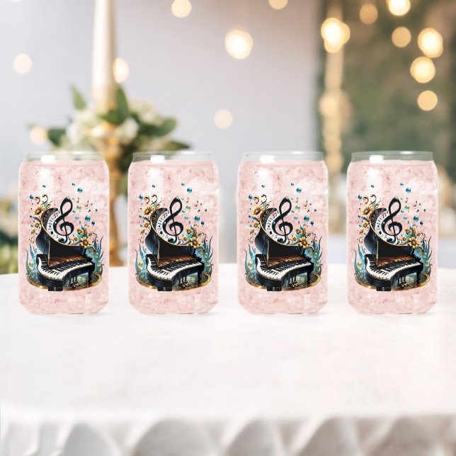 Wunderbar gekrümmtes Fantasiepiano Dosenglas (Insitu (Hochzeit))