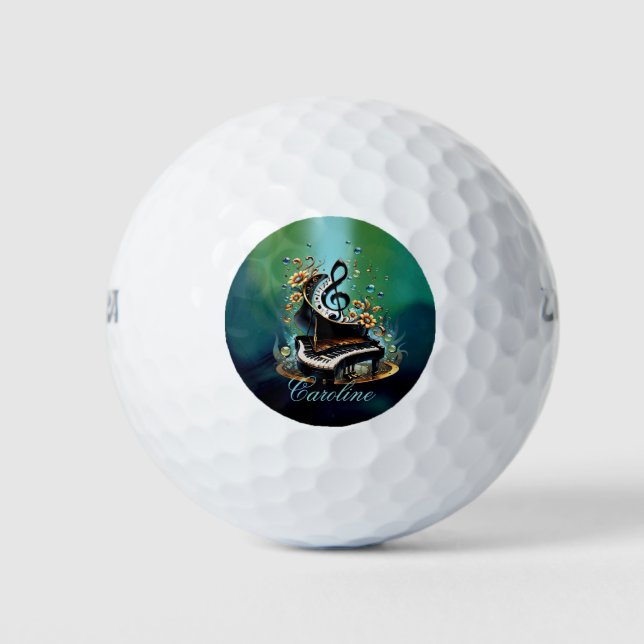 Wunderbar gekrümmtes Fantasiepiano Golfball (Vorderseite)