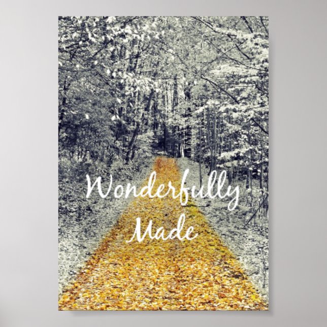 Wunderbar Made Bible Verse Poster (Vorne)