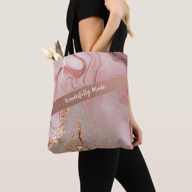 Wunderbar Made Woman's Tote Bag Anpassen Text (Von Nahem)