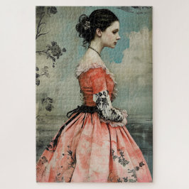 Wunderbar Vintages Mädchen schwierig Puzzle