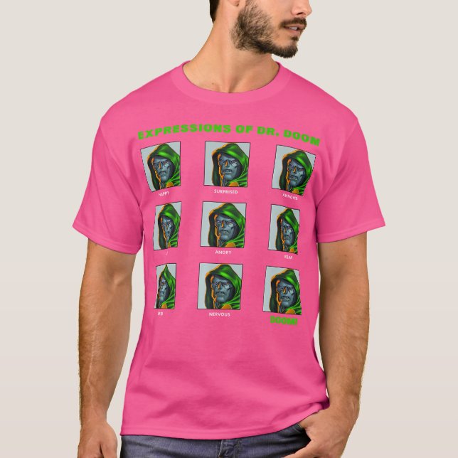 Wunderbare Ausdrücke von Dr. Doom Panels T-Shirt (Vorderseite)