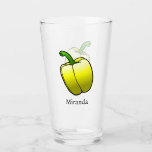 Wunderbare gelbe Paprika Glas
