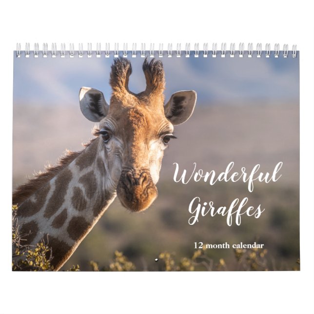 Wunderbare Giraffen 2026 Kalender (Titelbild)