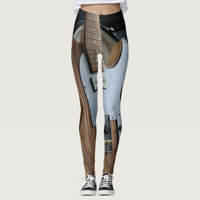 Wunderbare Gitarre Leggings (Vorderseite)