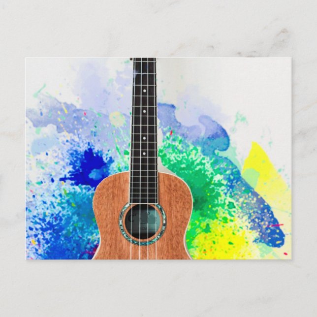 Wunderbare Gitarre Postkarte (Vorderseite)