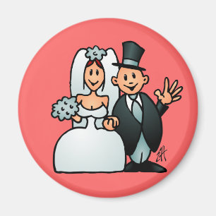 Wunderbare Hochzeit Magnet