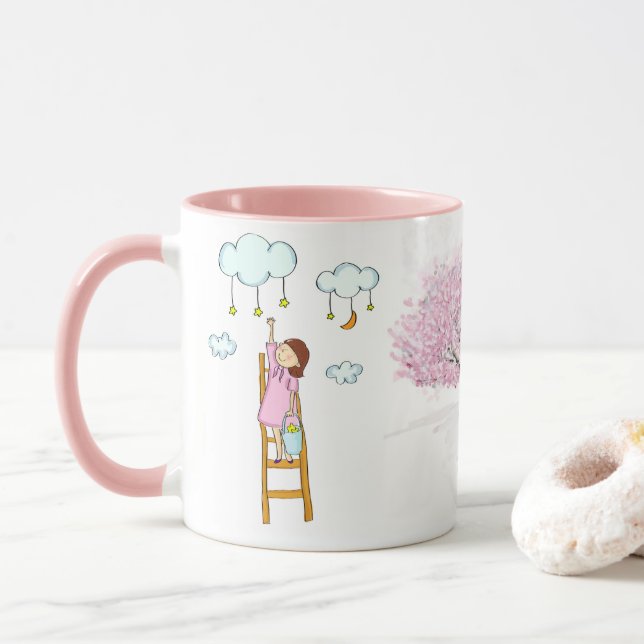 Wunderbare Land-Tasse Tasse (Mit Donut)