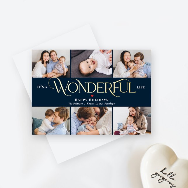 Wunderbare Lebensfoil Weihnachtskarte Weihnachtska Folien Feiertagskarte (Von Creator hochgeladen)