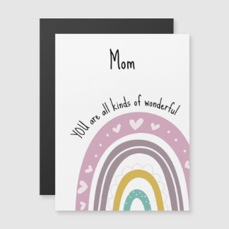 Wunderbare Mama Lila Herzrasen Magnetkarte