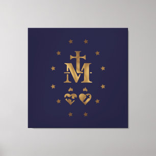 Wunderbare Medaille, Medaille unserer Dame der Gna Leinwanddruck