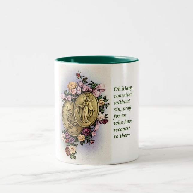 Wunderbare Medaille Zweifarbige Tasse (Mittel)