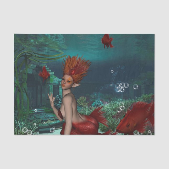 Wunderbare Meerjungfrau Seidenpapier (Vorderseite)