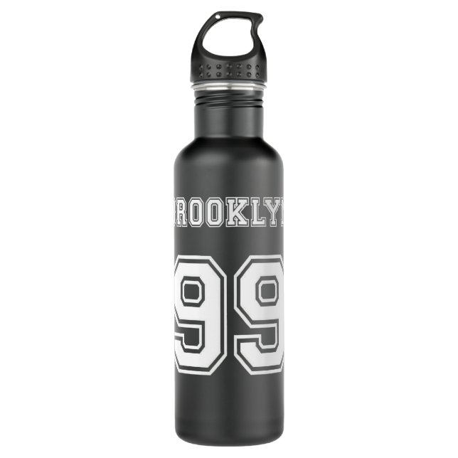 Wunderbare Memory Brooklyn Nine Coole Grafikgesche Edelstahlflasche (Vorderseite)