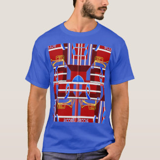 Wunderbare Musik Blaue Sommer-Vibes Geometrisch Ro T-Shirt