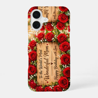 Wunderbare Mutter rote Rosen Geburtstag iPhone 16 Hülle