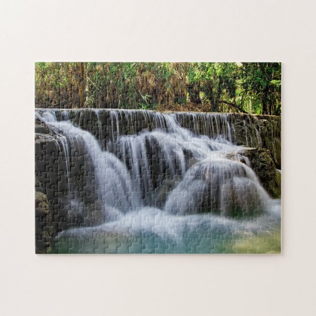 Wunderbare natürliche Wasserfälle Puzzle (Horizontal)