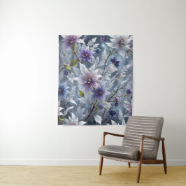 Wunderbare Schönheit des frostigen Winterblühens Wandteppich