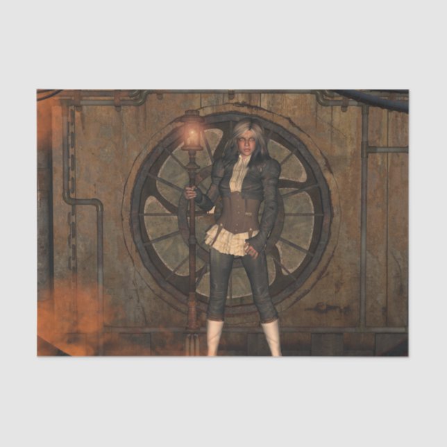 Wunderbare Steamphandin Seidenpapier (Vorderseite)