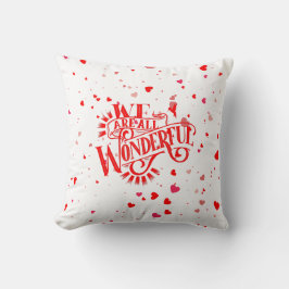 Wunderbare Typografie Kissen