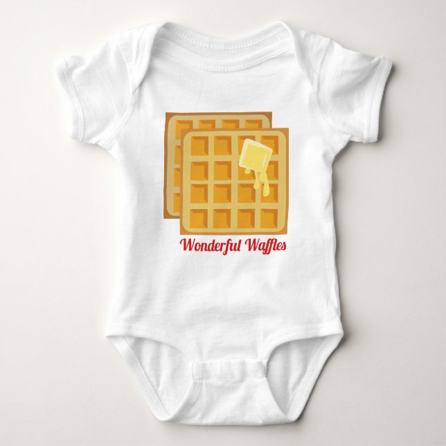 Wunderbare Waffeln Baby Strampler (Vorderseite)