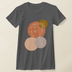 Wunderbare Watercolor-Design-Frau T-Shirt