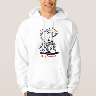 Wunderbare Weihnachtszeit KiniArt Westie Hoodie
