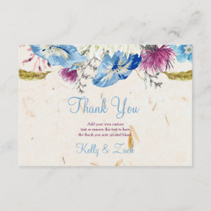 Wunderbare Wildblumen Danke, Cards Dankeskarte