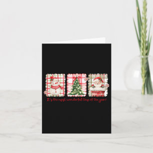 Wunderbare Zeit des Jahres frohe Weihnachtsfeierta Karte