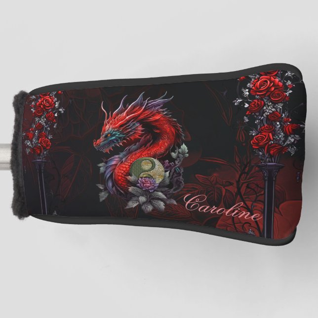 Wunderbarer chinesischer Drache Golf Headcover (Vorderseite)