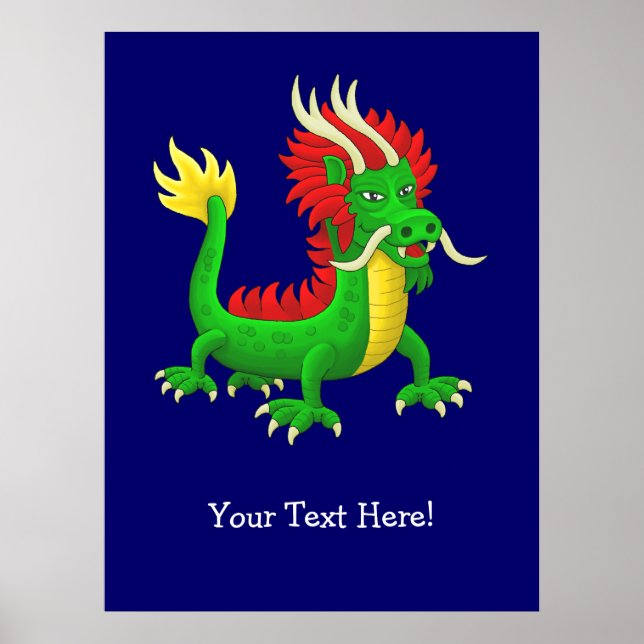 Wunderbarer chinesischer Drache Poster (Vorne)