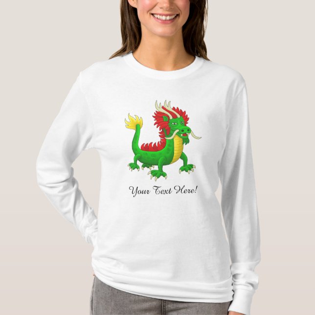 Wunderbarer chinesischer Drache T-Shirt (Vorderseite)