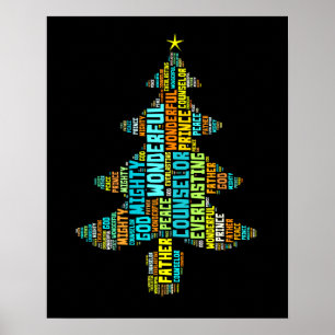 Wunderbarer Counselor Mighty God Prince of Peace Poster