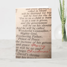 Wunderbarer Counselor, Mighty God v.2 [Christmas C Feiertagskarte