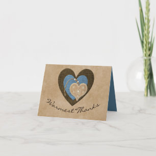 Wunderbarer Dank, dass Sie mit Herz ausgezeichnet  Dankeskarte