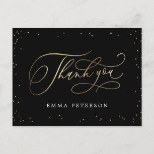 Wunderbarer EDITABLE FARBEN Abschluss Vielen Dank Postkarte