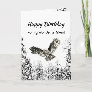 Wunderbarer Freund Geburtstag Naturtherapie Wald Karte