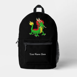 Wunderbarer grüner chinesischer Drache Bedruckter Rucksack