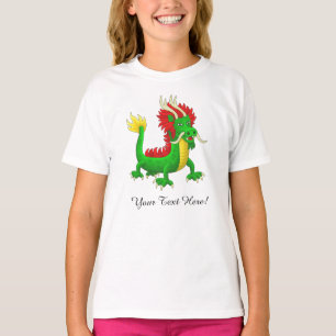 Wunderbarer handgezeichneter chinesischer Drache T-Shirt