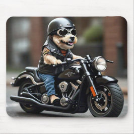 Wunderbarer Hundeschlittenfahrer Motorrad-Maus-Pad Mousepad