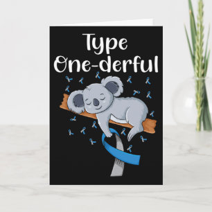 Wunderbarer Koala-Diabetes-Schleife T1d Diabetes  Karte