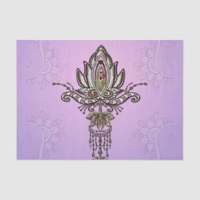 Wunderbarer Lotus Seidenpapier (Vorderseite)