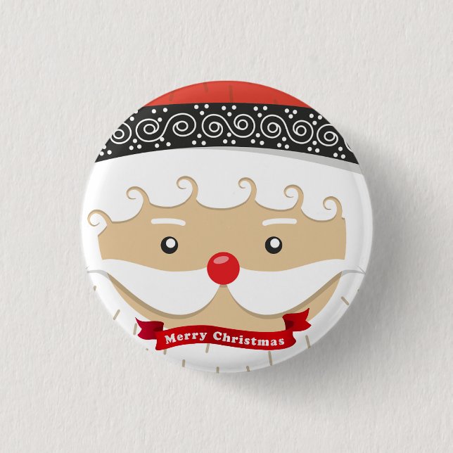 Wunderbarer, Phantastischer, wunderschöner Weihnac Button (Vorderseite)
