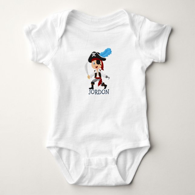 Wunderbarer Pirate Baby Bodysuit Strampler (Vorderseite)