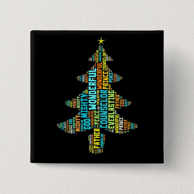 Wunderbarer Ratgeber-mächtiger Gott-Prinz des Button (Vorderseite)