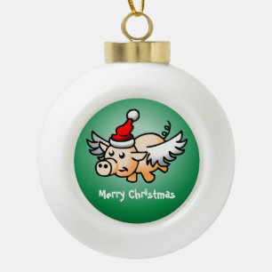 Wunderbarer Schwanz Keramik Kugel-Ornament
