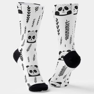 Wunderbarer skandinavischer Panda-Bär Socken
