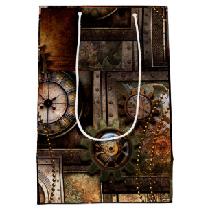 Wunderbarer steampunk Entwurf Mittlere Geschenktüte