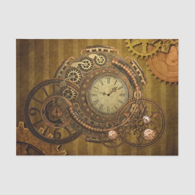 Wunderbarer steampunk Entwurf Seidenpapier (Vorderseite)