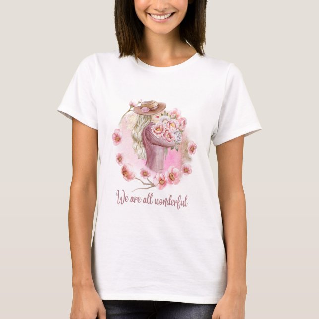Wunderbarer T - Shirt der Frau (Vorderseite)
